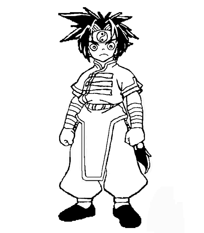 coloriage beyblade ray